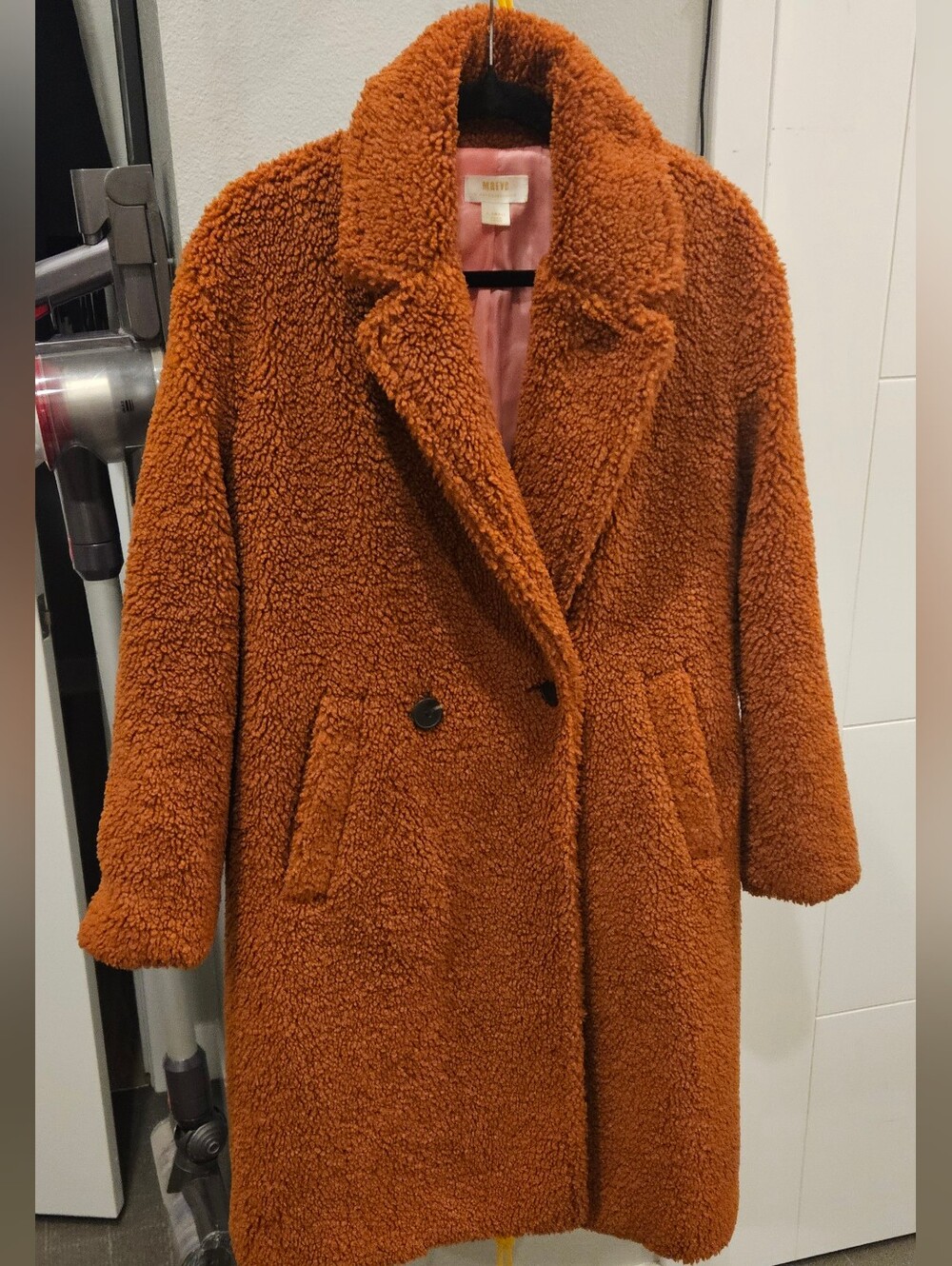 Maeve Teddy Coat in Brown Size XSmall Like New